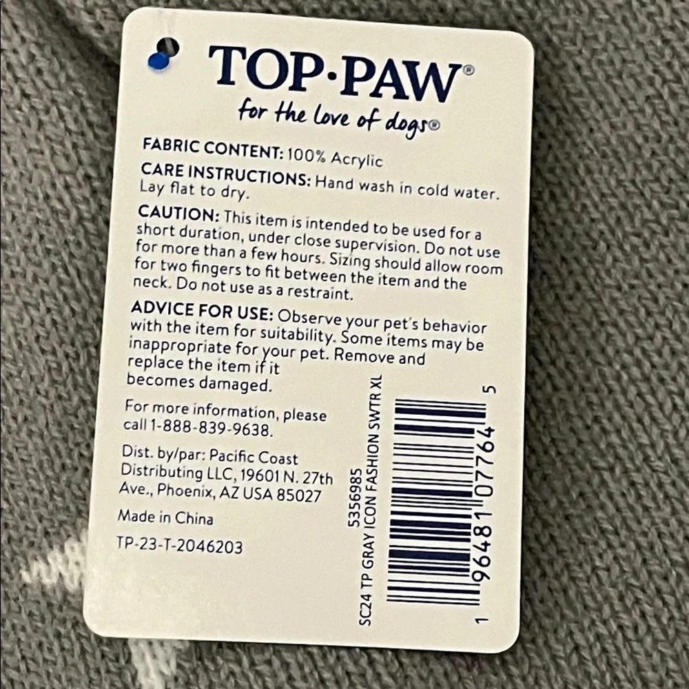Top Paw stylish gray
